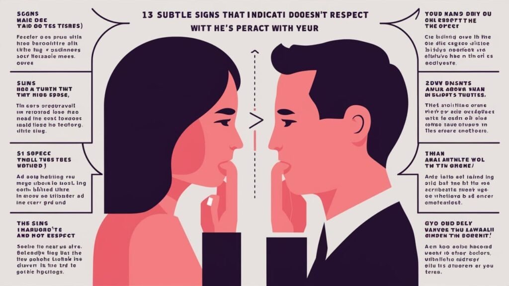 13 Signs He Doesn't Respect You