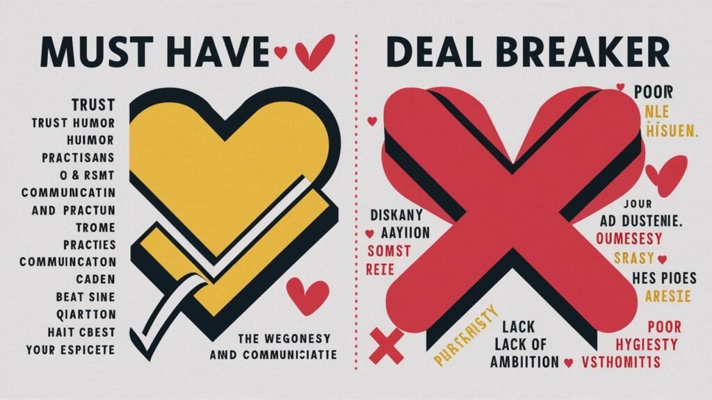 10 'Must Have' and 'Deal Breaker' Qualities in a Partner
