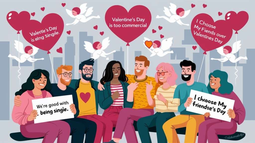'Half of Singles Find Valentine's Day Too Commercial'