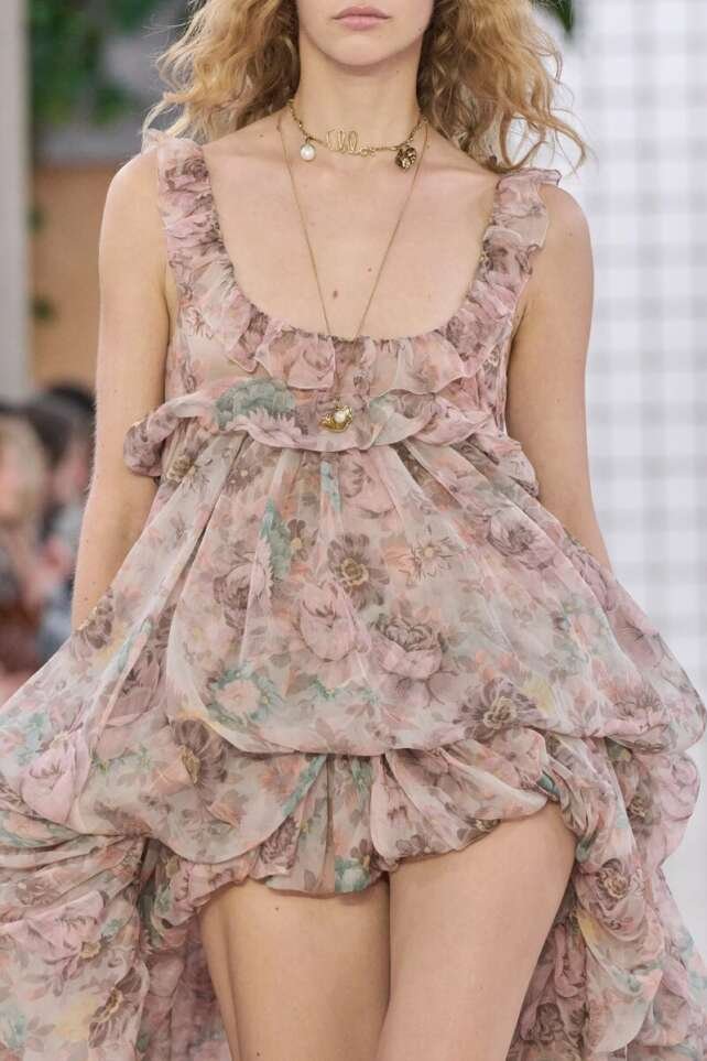 Chanel Spring 2025 Collection: Feather Coverings, Shimmering Denim, and Black Lace